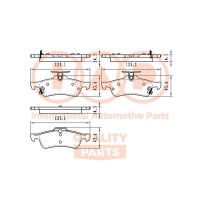 704-06111 IAP QUALITY PARTS Комплект гальмівних колодок дисковий гальм