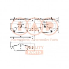 704-06111 IAP QUALITY PARTS Комплект гальмівних колодок дисковий гальм