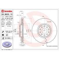 09.B635.11 BREMBO Гальмівний диск