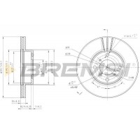 CD7396V BREMSI Гальмівний диск