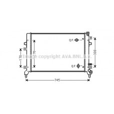 VN2295 AVA QUALITY COOLING Радіатор охолодження двигуна