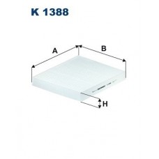 K 1388 FILTRON Фільтр повітря у внутрішньому просторі