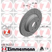 400.3622.52 ZIMMERMANN Гальмівний диск