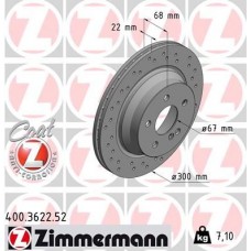 400.3622.52 ZIMMERMANN Гальмівний диск
