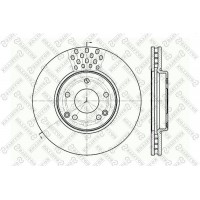 6020-3341V-SX STELLOX Гальмівний диск
