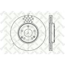 6020-3341V-SX STELLOX Гальмівний диск