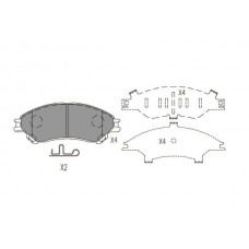 KBP-8533 KAVO PARTS Комплект гальмівних колодок дисковий гальм