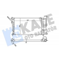 351875 KALE OTO RADYATÖR Радіатор охолодження двигуна