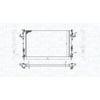 350213171900 MAGNETI MARELLI Радіатор охолодження двигуна