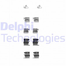 LX0339 DELPHI Комплектуючі колодки дискового гальма