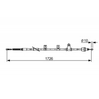 1 987 482 618 BOSCH Тросик, cтояночный тормоз