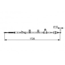1 987 482 618 BOSCH Тросик, cтояночный тормоз