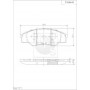 T360A43 NPS Комплект гальмівних колодок дисковий гальм