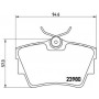 P 59 041 BREMBO Комплект гальмівних колодок, дискове гальмо