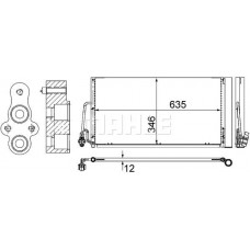 AC 590 000S MAHLE Конденсатор кондиціонера