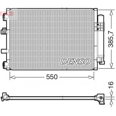 DCN10043 DENSO Конденсатор кондиціонера