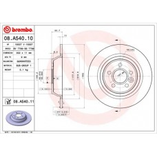 08.A540.11 BREMBO Гальмівний диск
