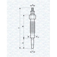 062900019304 MAGNETI MARELLI Свічка розжарювання