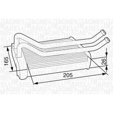 350218315000 MAGNETI MARELLI Теплообмінник обігрів салону