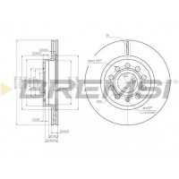 CD7223V BREMSI Гальмівний диск