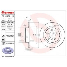 08.C352.11 BREMBO Гальмівний диск