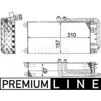 AE 45 000P MAHLE Випарник кондиціонера