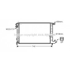 CNA2134 AVA QUALITY COOLING Радіатор охолодження двигуна
