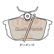 704-12084 IAP QUALITY PARTS КомплеК т гальмівних колодок, дискове гальмо