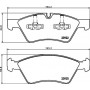8DB 355 012-011 HELLA PAGID Комплект гальмівних колодок дисковий гальм