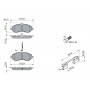0986494163 BOSCH КомплеК т гальмівних колодок, дискове гальмо