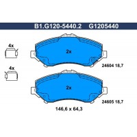 B1.G120-5440.2 GALFER КомплеК т гальмівних колодок, дискове гальмо