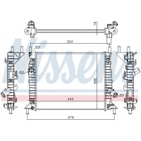 62112 NISSENS Радіатор охолодження двигуна