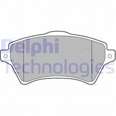 LP1652 DELPHI Комплект гальмівних колодок дисковий гальм