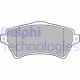 LP1652 DELPHI Комплект гальмівних колодок дисковий гальм