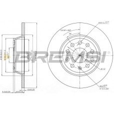 CD7306S BREMSI Гальмівний диск