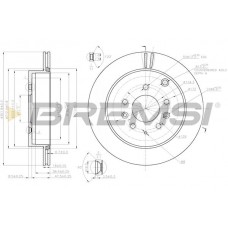 CD7819V BREMSI Гальмівний диск