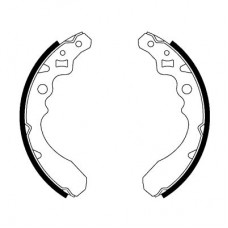 8DB 355 001-121 HELLA PAGID Комплект гальмівних колодок