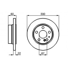 0 986 478 566 BOSCH Гальмівний диск