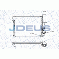 M-021011A JDEUS Радіатор охолодження двигуна
