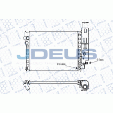 M-021011A JDEUS Радіатор охолодження двигуна