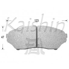 FK6089 KAISHIN Комплект гальмівних колодок дисковий гальм