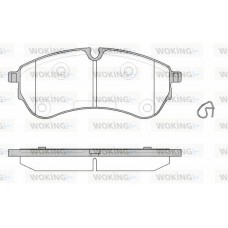 P19303.00 WOKING Комплект гальмівних колодок дисковий гальм