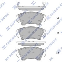 SP2175 Hi-Q Комплект гальмівних колодок дисковий гальм