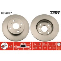 DF4007 TRW Гальмівний диск
