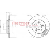 6110708 METZGER Гальмівний диск