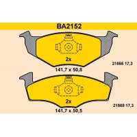 BA2152 BARUM Комплект гальмівних колодок дисковий гальм