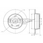 TX 74-05 TOMEX Brakes Гальмівний диск