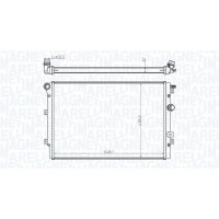 350213196800 MAGNETI MARELLI Радіатор охолодження двигуна