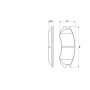 0 986 460 981 BOSCH Комплект гальмівних колодок дисковий гальм