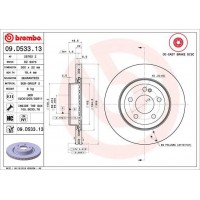 09.D533.13 BREMBO Гальмівний диск